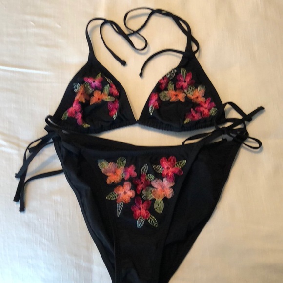 Express Other - Express Swimwear Black String Bikini